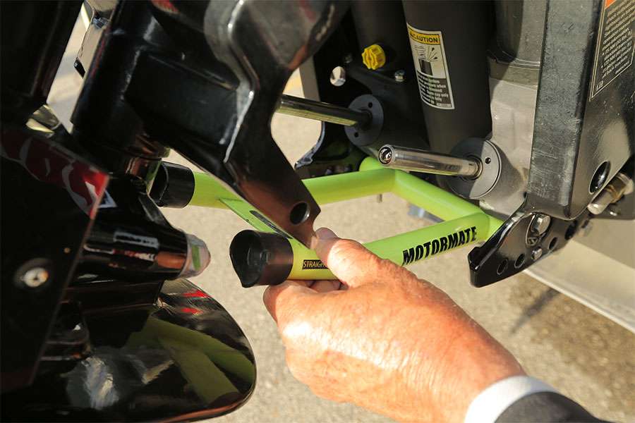 When it comes time to hit the road, Schultz puts and Motormate on the Mercury.