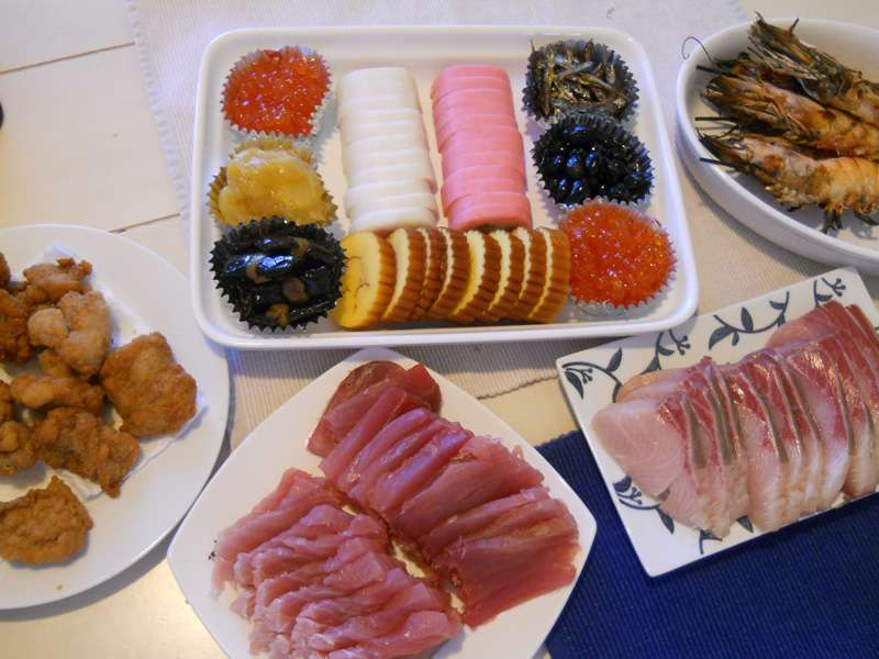 Individual dishes in Osechi, which dates to before refrigeration and is prepared ahead of time because it is taboo to use a hearth and cook on the first three days of the New Year, have special meaning. 