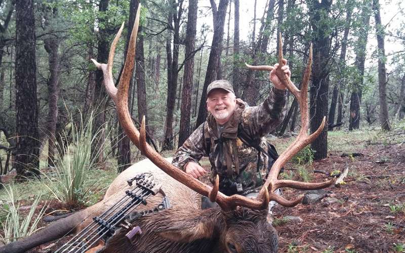 Pirch helped a hunter land this large bull.