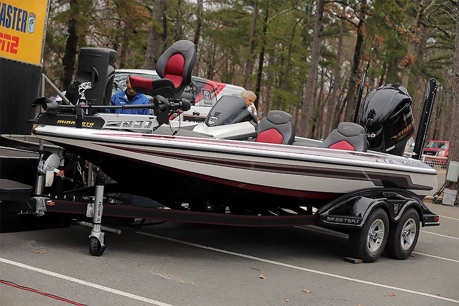 This is the actual boat the champion will use in the 2015 Geico Bassmaster Classic.