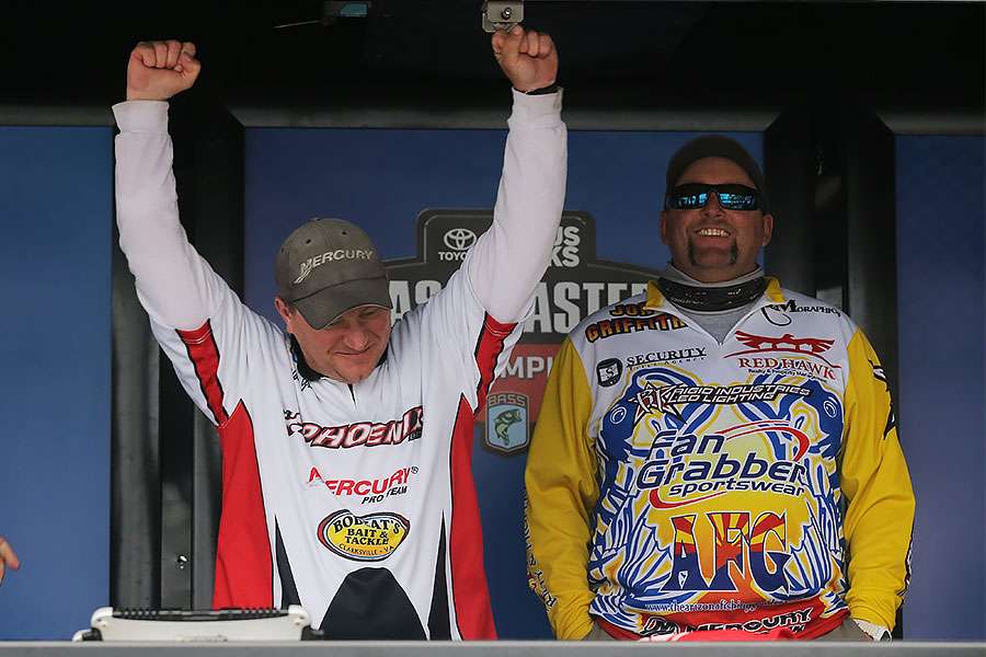 Brandon Gray is declared champion and the final contender for the 2015 Geico Bassmaster Classic.