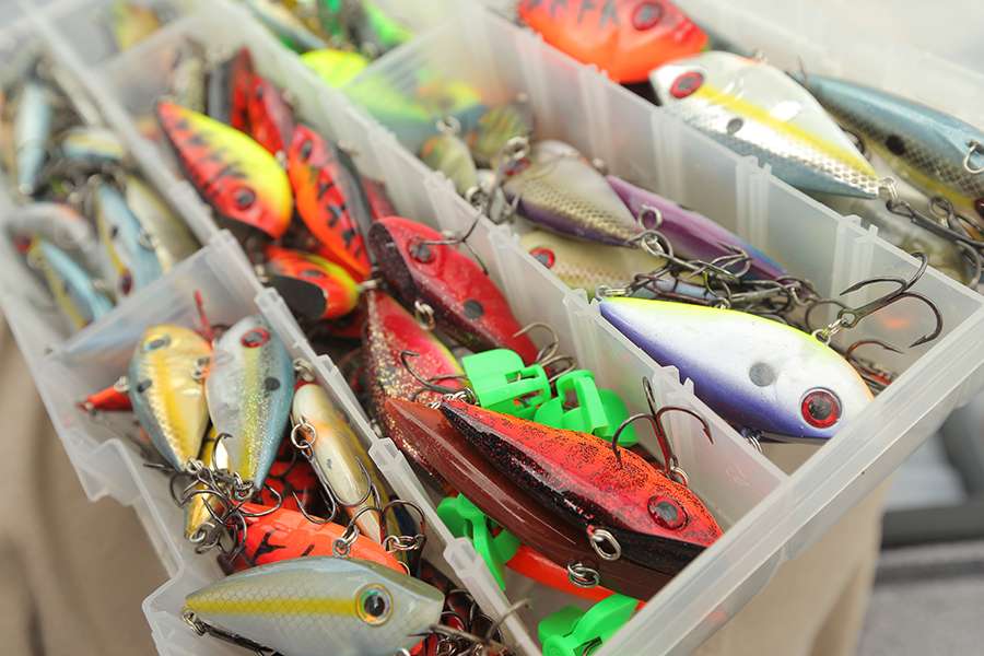 Niggemeyer's Red Eye Shads are all stored in a special bin.