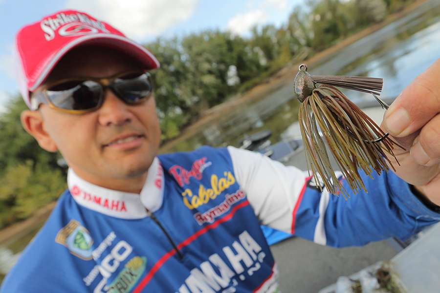 During a regular day of fishing, Niggemeyer uses more plastic and jigs. 