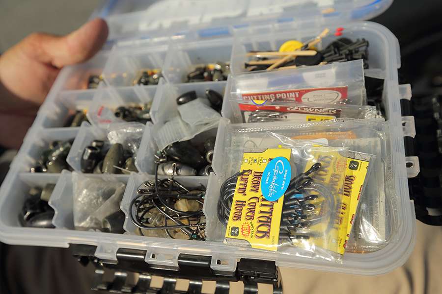 This terminal tackle box has everything needed for flipping and punching into heavy cover.