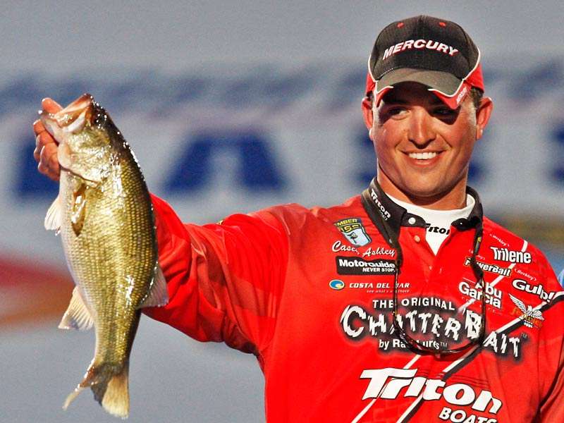 His hopes in the 2008 Classic were dashed when he only brought in two fish on Day 2, but his smile was constant.