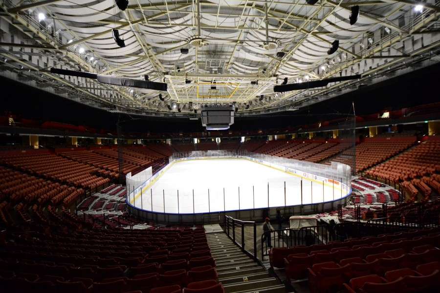 Though currently set up for hockey, the Bon Secours Wellness Arena previously hosted the Bassmaster Classic in 2008.