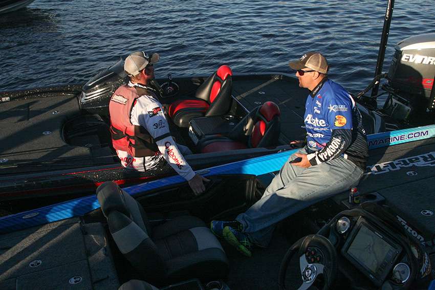 Rich Howes and Day 2 leader Brandon Mcmillan talk about their days on the water.
