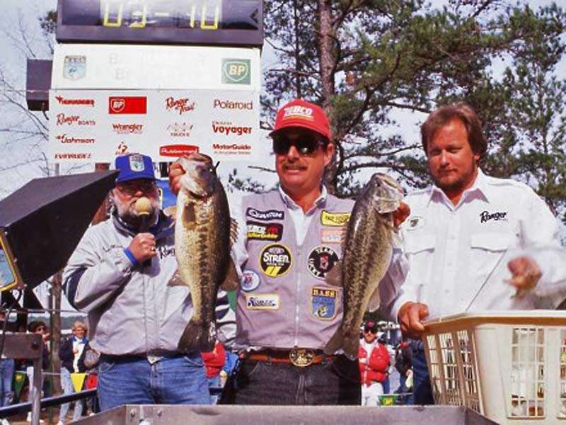 In 1984, Grigsby won the 1984 Red Man All American on Toho. Two years earlier there, Grigsby overslept on his B.A.S.S. Florida Invitational partner and was awakened by him knocking on the motel door. It was none other than Forrest L. Wood.