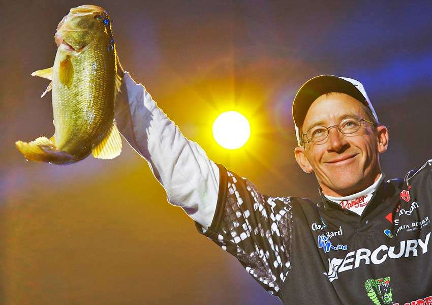 The light shined brightly on Charlie Hartley during the 2008 Bassmaster Classic on Lake Hartwell. He set the fishing world on fire when he led after Day 1. 