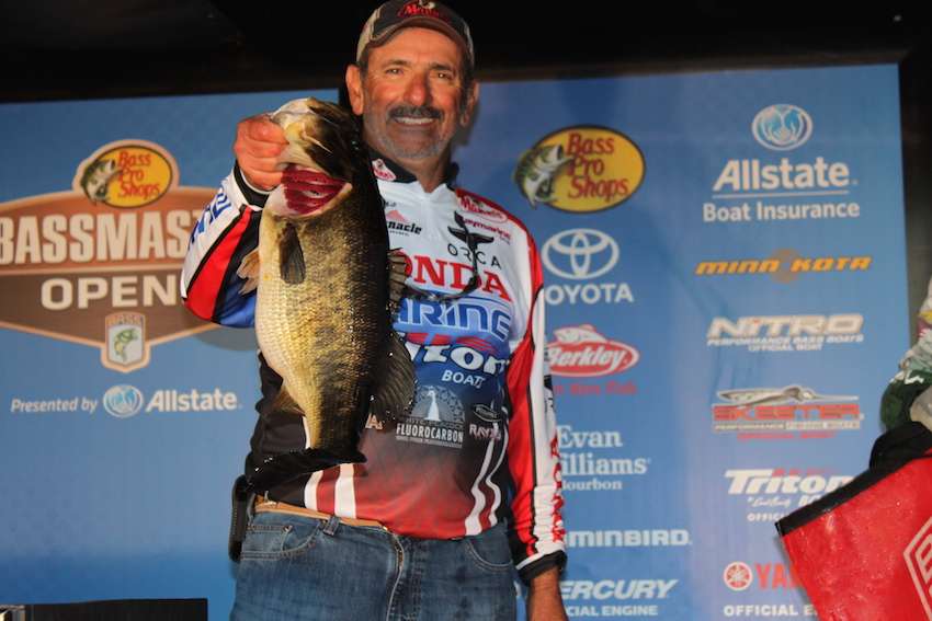 Paul Elias with an 8-pounder. 