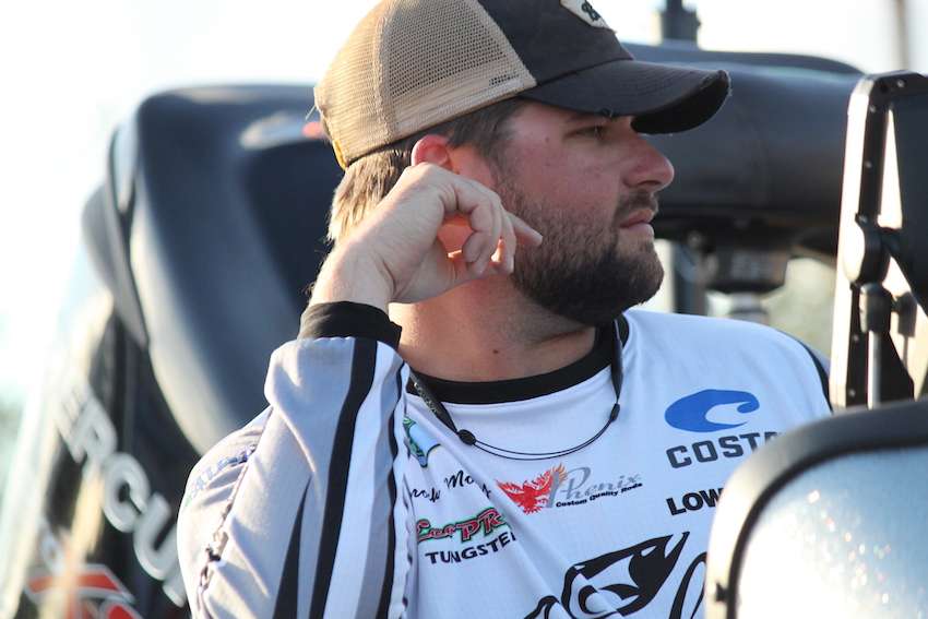 Brock Mosley will be the next pro up after we see what his co-angler brings to the scales. 