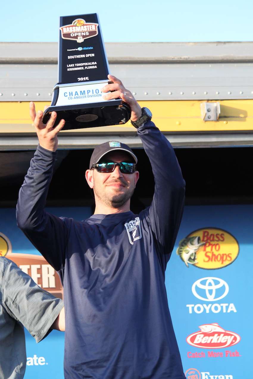 Alan Agnoli is your 2015 Bass Pro Shops Bassmaster Open presented by Allstate Co-angler Champion on Lake Toho. 