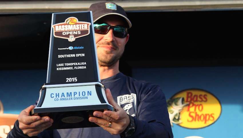 Alan Agnoli is your 2015 Bass Pro Shops Bassmaster Open presented by Allstate Co-angler Champion on Lake Toho. 