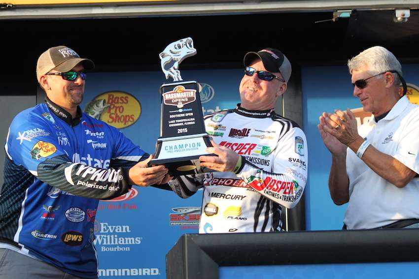 Chad Morgenthaler is your 2015 Bass Pro Shops Bassmaster Open presented by Allstate Champion on Lake Toho. 