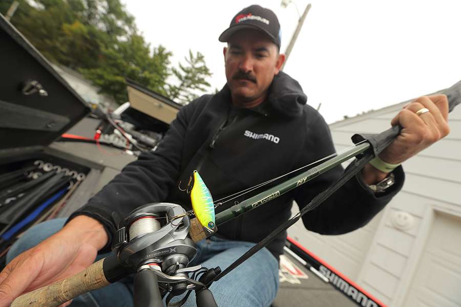 When fishing a tournament, Lintner said he tries to limit the number of rod-and-reels he carries to as few as possible. He only uses G Loomis rods and Shimano reels.