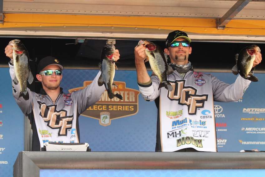 Kevin Lucas and Kyle Stafford of UCF sit in 6th with 13- 9.