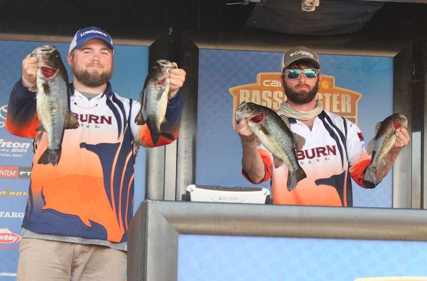 CJ Knight and Tim Ward of Auburn University sit in 15th with 11-4. 