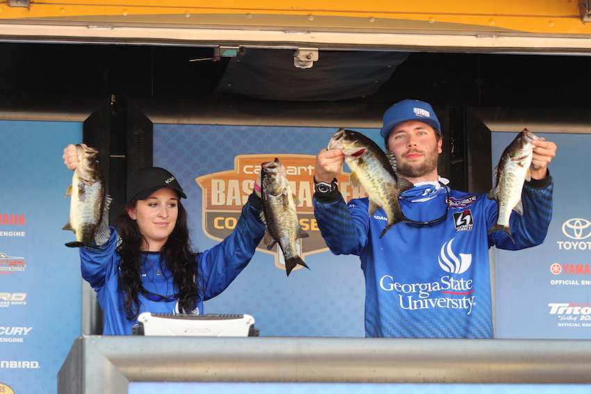 Adam Acker and Christi Rolin of Georgia State University sit in 41st with 7-13. 