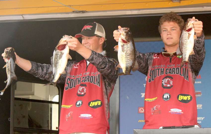 Patrick Walters and Josh Rennebaum of the University of South Carolina sit in 7th with 23-12. 