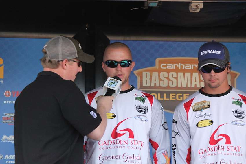 Josh Oliver and Nathan George of Gadsden State Community College were unable to take the lead and finish 14th with 30-4. 