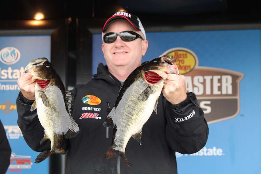 Co-angler Tyler Woolcott with 8-3 for 8th. 