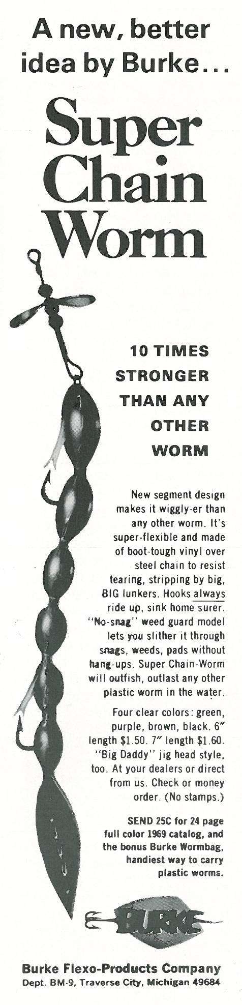 Burke Flexo-Products introduces the Super Chain Worm.