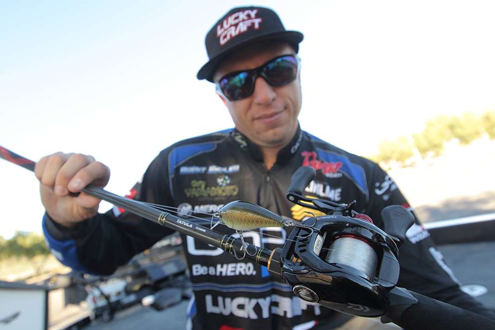 Ehrler uses Daiwa rods and reels. He uses mostly the Tatula series with a few Steez and Zillions mixed in.