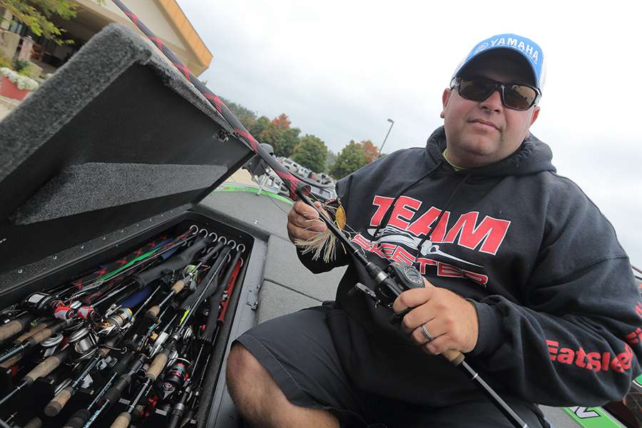 As a self-proclaimed shallow-water fisherman, Lowen usually has a rod or two rigged with spinnerbaits at all times.