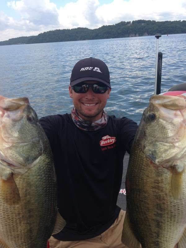 As you can see, Justin had a good time on Chickamauga for BASSfest. These beauties helped him finish 28th.