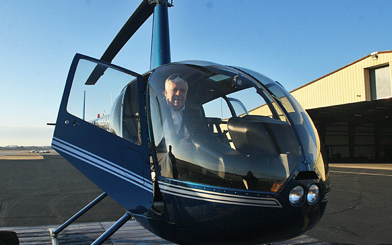 We had the opportunity today to shot the takeoff from a helicopter. That pilot and owner Greg Shore in his Robinson 44.