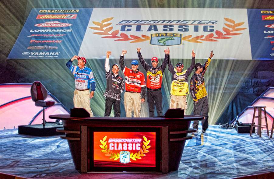 At the weigh in, the Super Six was a whoâs who of Elite anglers.