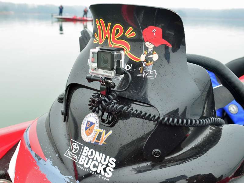 Each of the competitors on the final day was fitted with a GoPro.