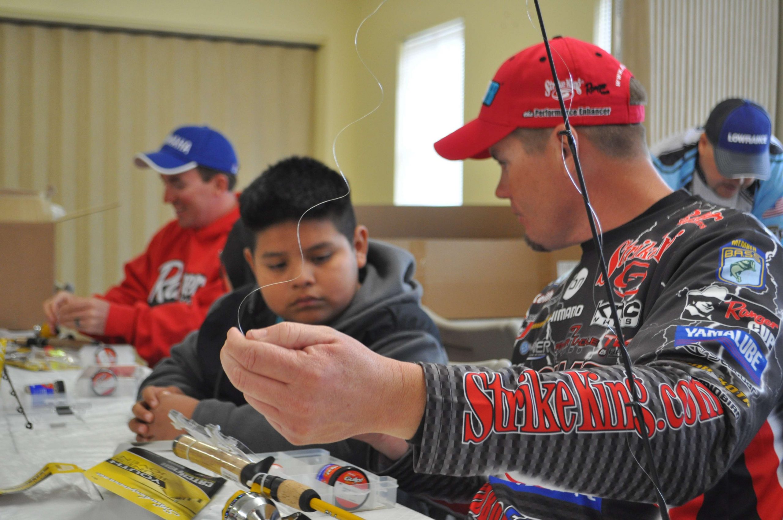 Spooling line and tying lures can be tricky; four-time Classic qualifier Keith Combs teaches an aspiring angler his tricks.