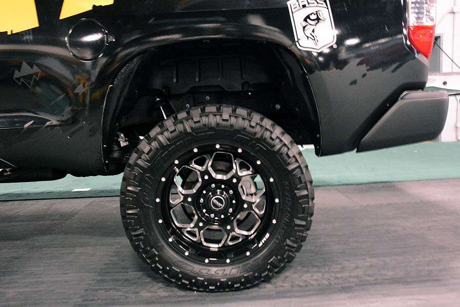 The Tundra is sitting on 20-inch BMF SOTA Wheels with Nitto Grappler Tires. 