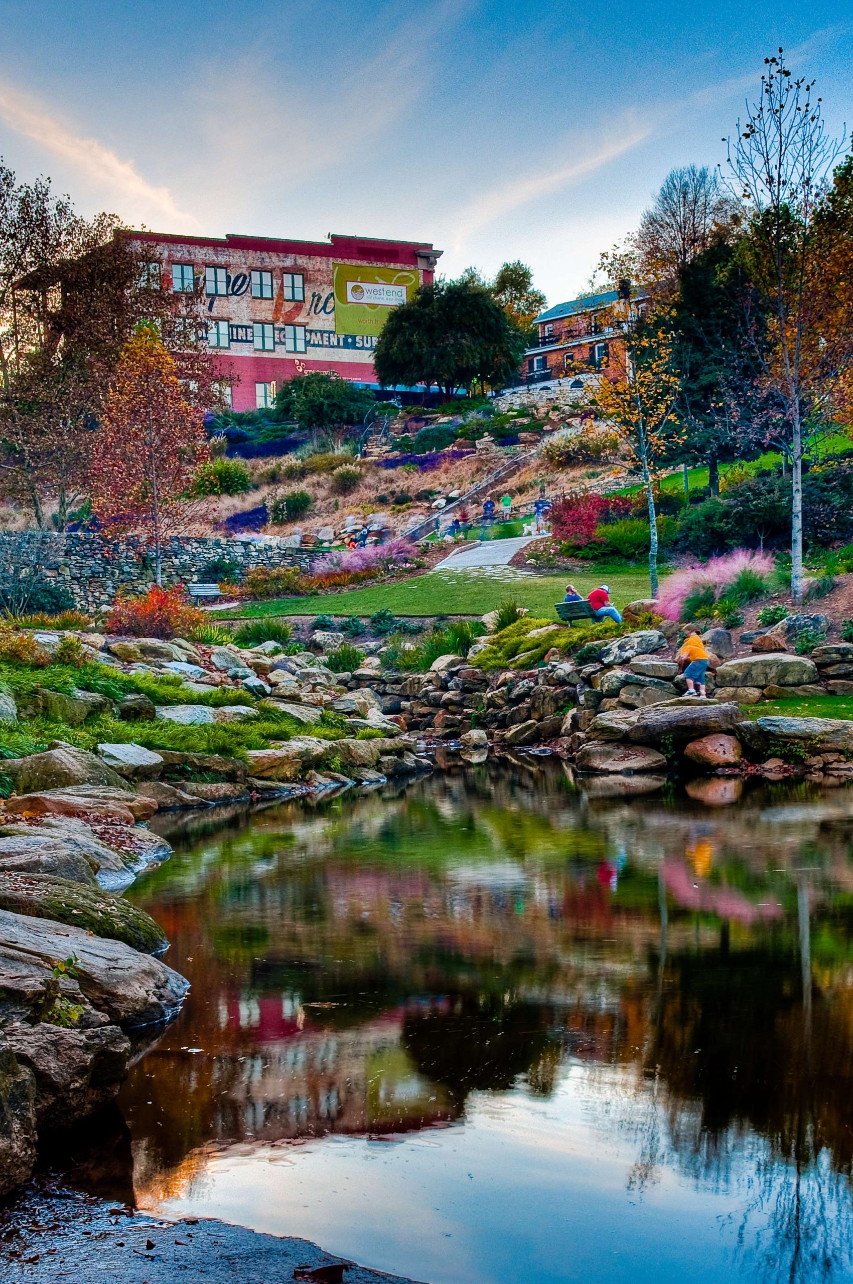 One of the most unique things about Greenville is the city's park and outdoor areas. This picture is another view of Falls Park on the Reedy.