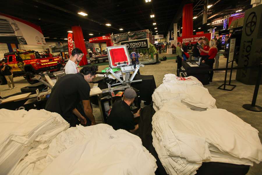 The Toyota shirt printing press will be hard at work soon.