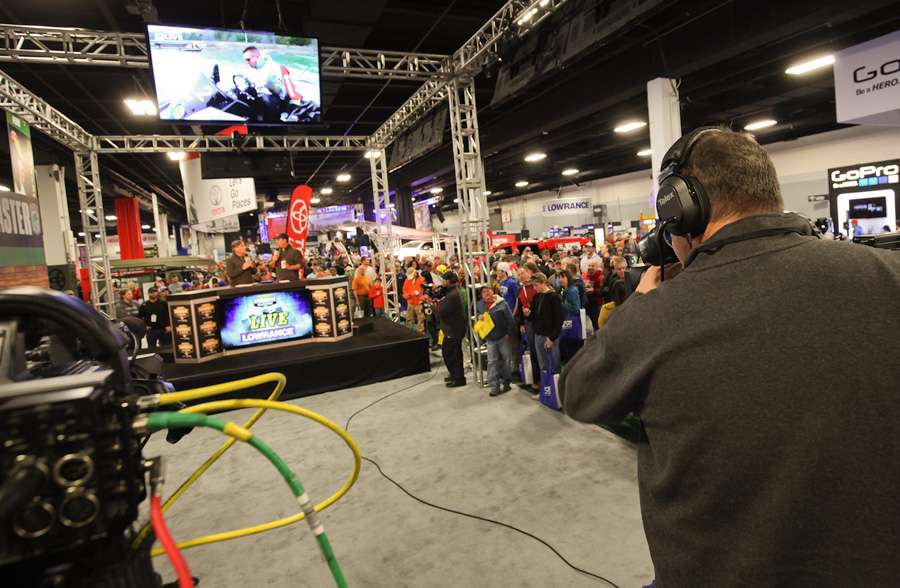 The view from the cameras being used at the Classic Expo. 