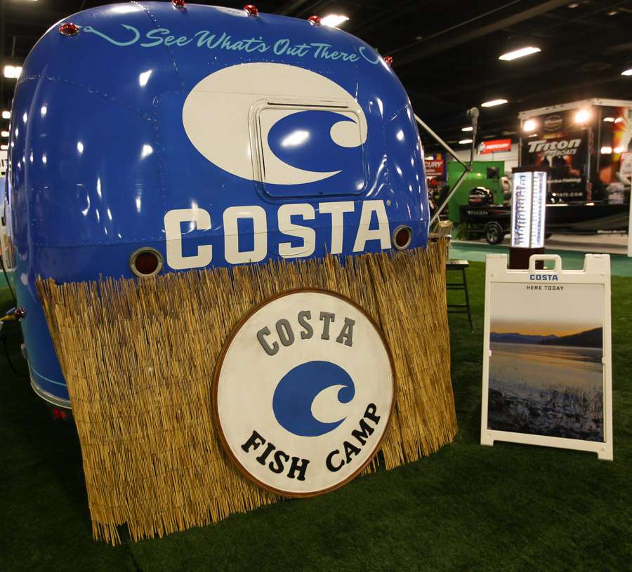 Costa had a cool wrapped Airstream as part of their booth. Nice lifestyle!