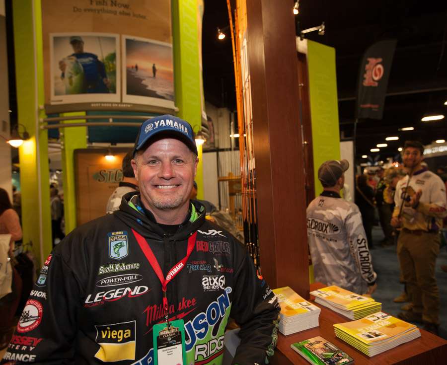 Scott Ashmore at the St. Croix booth. 