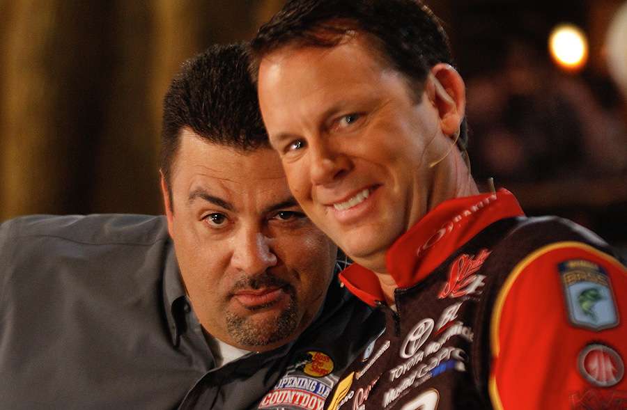 Mark Zona and Kevin VanDam, best friends. 