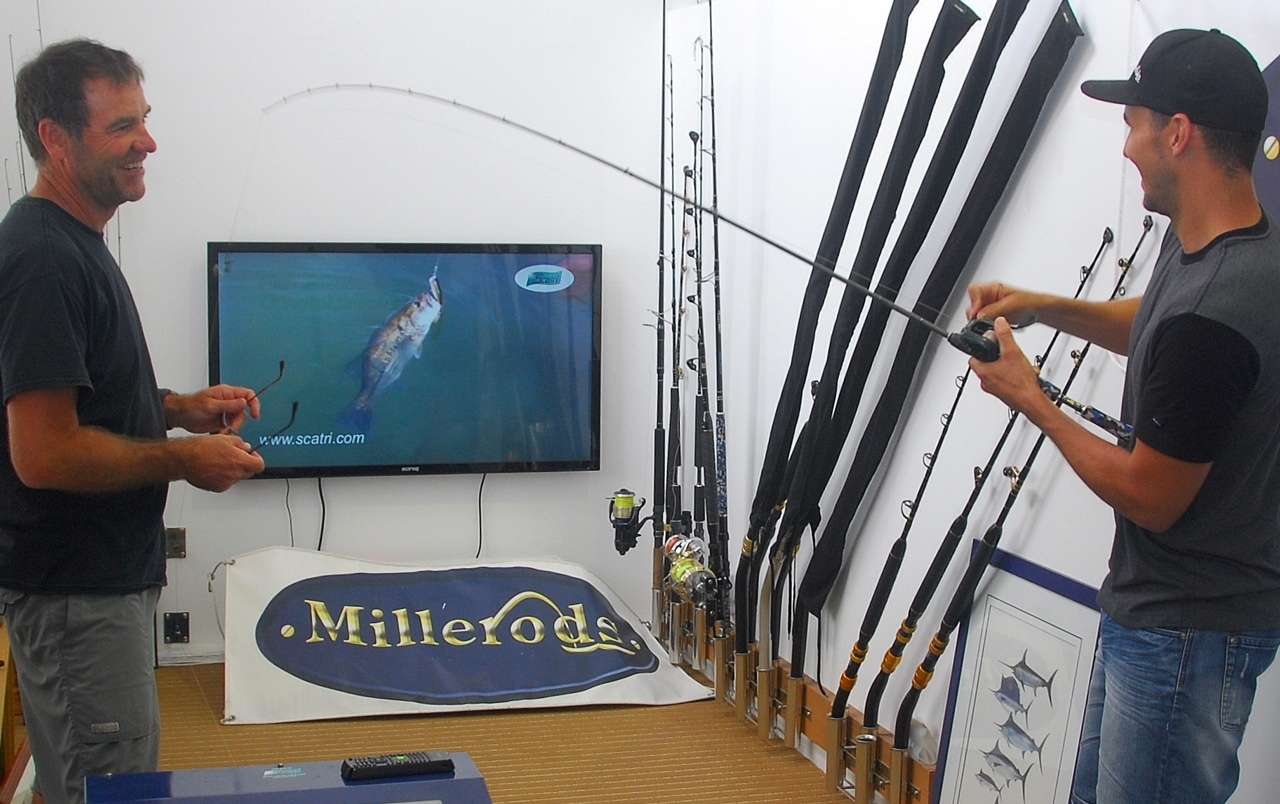 ... and testing rods for his 2015 series for Millerod.