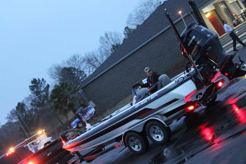Anglers launch their boats in hopes of qualifying for the National Championship and a chance to fish in the 2016 Bassmaster Classic. 