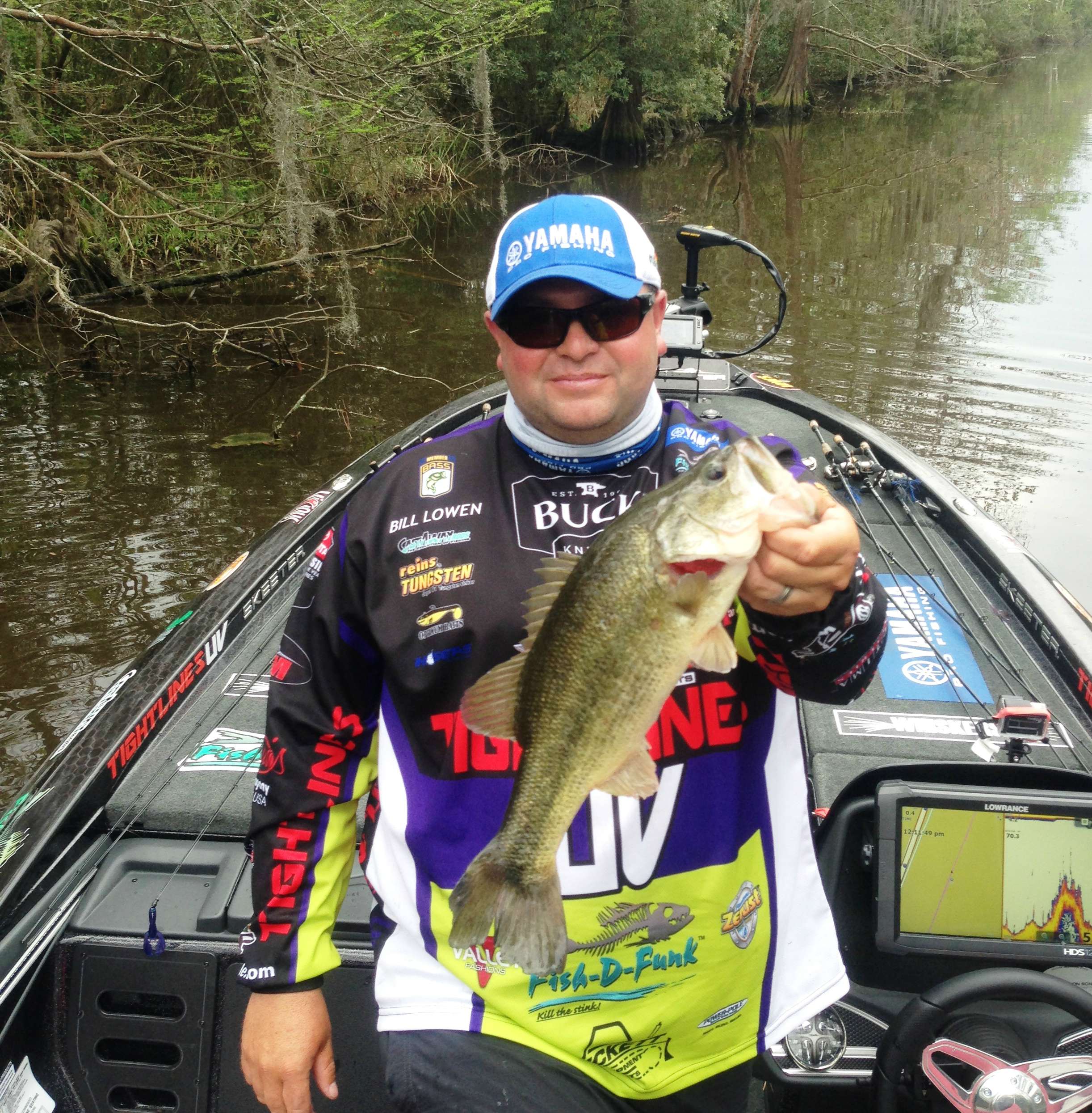Lowen with keeper No. 4.
<br>Photo by Bassmaster Marshal Austin Peloquin