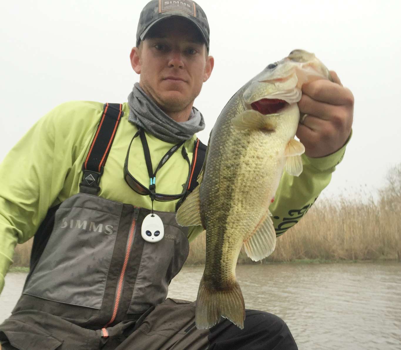 Micah Frazier on the board Day 3.
<br>Photo by Bassmaster Marshal Mark Williams