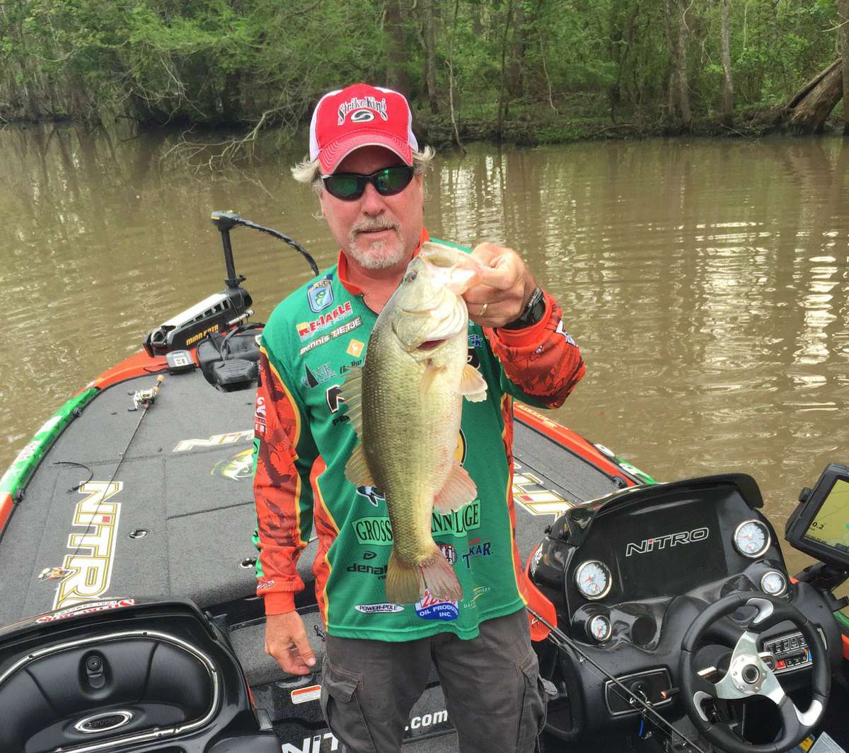 Dennis Tietje with No. 2 on Day 3.
<br>Photo by Bassmaster Marshal Layne Boudreaux