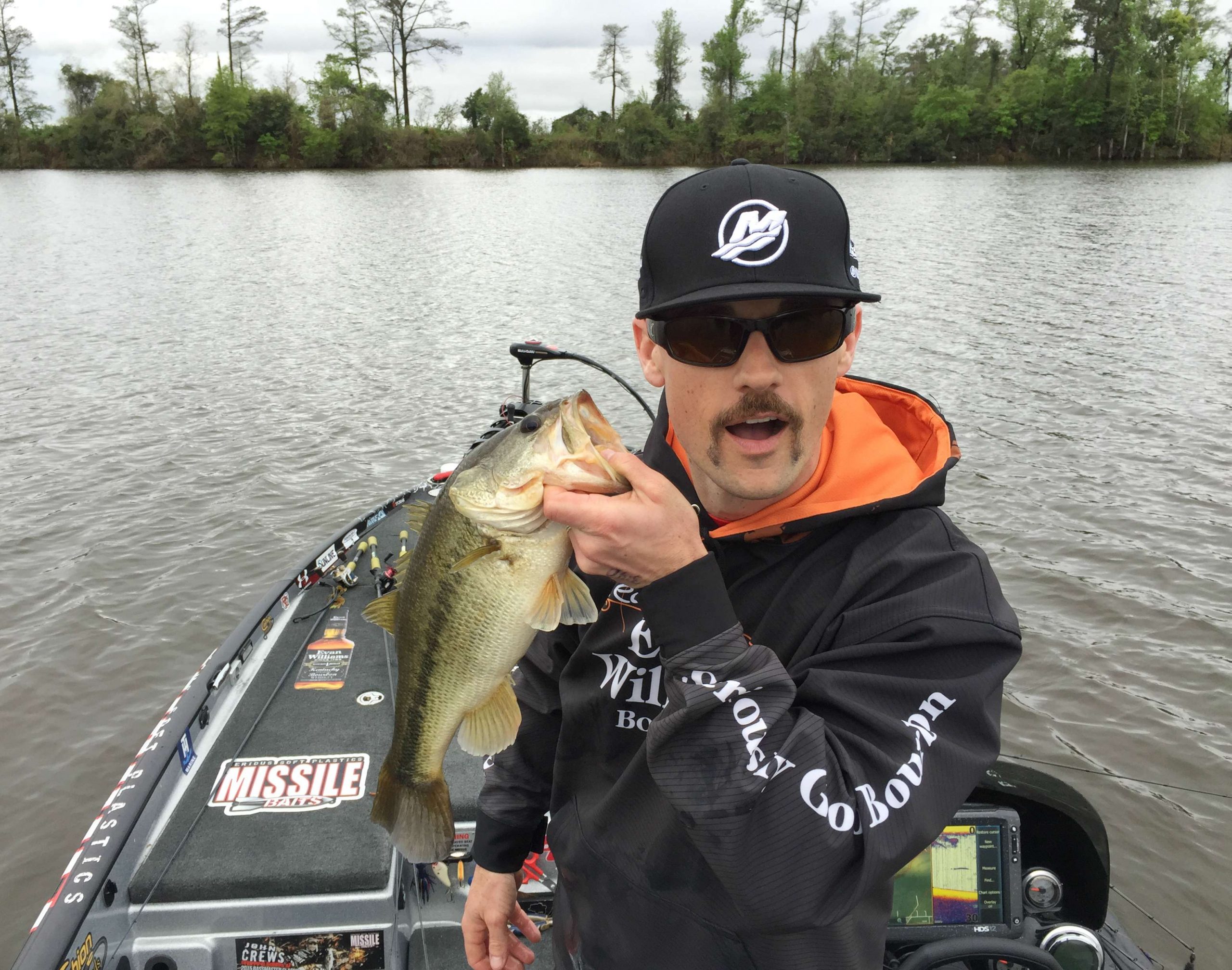John Crews with a nice one on Day 4.
<br>Photo by Bassmaster Marshal Cody Smith