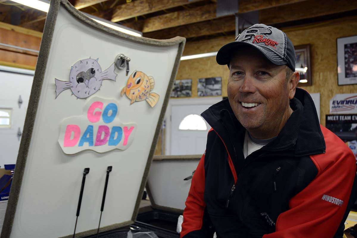 A highlight each year is christening a new boat with artwork drawn by daughters Olivia, 7, and Lilly, age 11. âGo Daddyâ is a cheer learned by the girls not long after they learned to talk. What began as a novel good luck charm turned into family tradition.