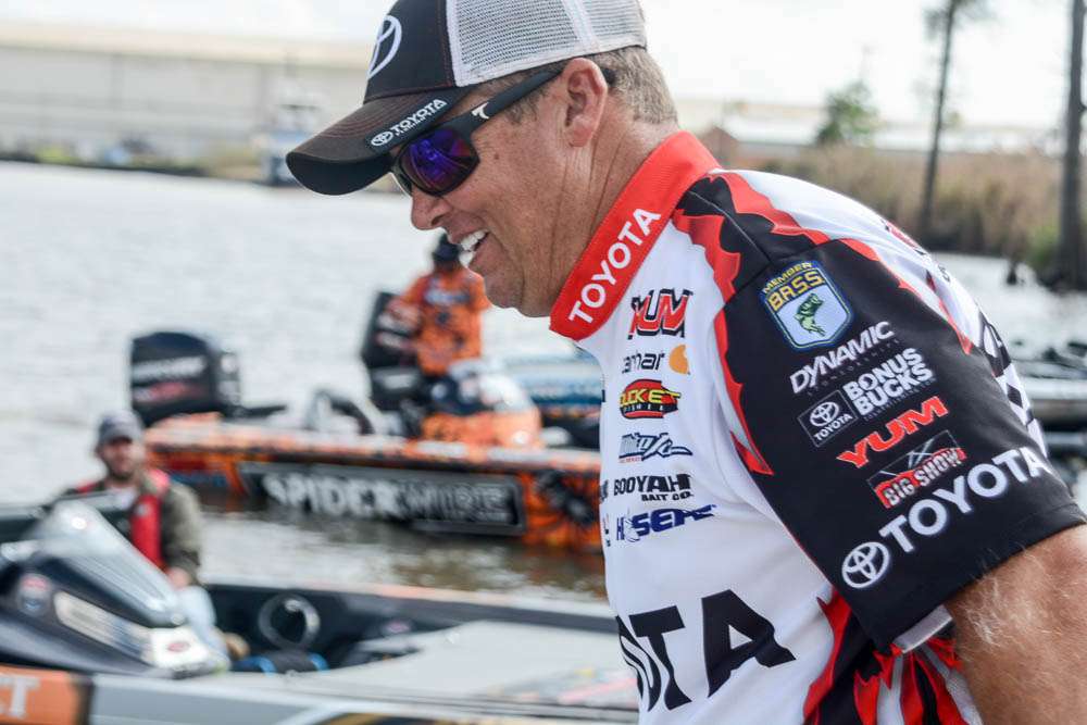 Terry Scroggins did not follow up with a great Day 2 after that monster 6 pounder on Day 1. 