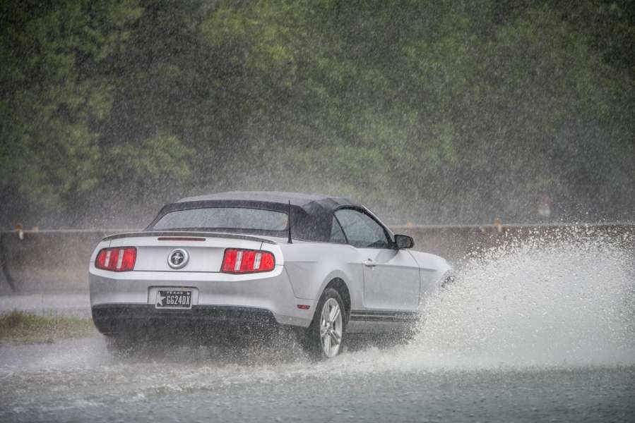 Interstate 10 was more like an aqueduct than a highway. 