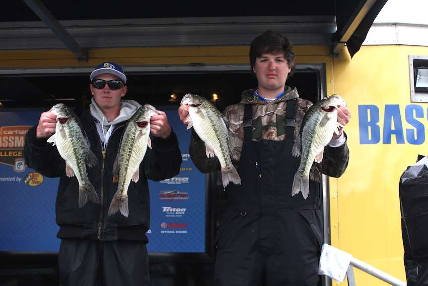 Jacob Cooper and Cody Spears, PHCC Fishing Team (6th, 26-10)